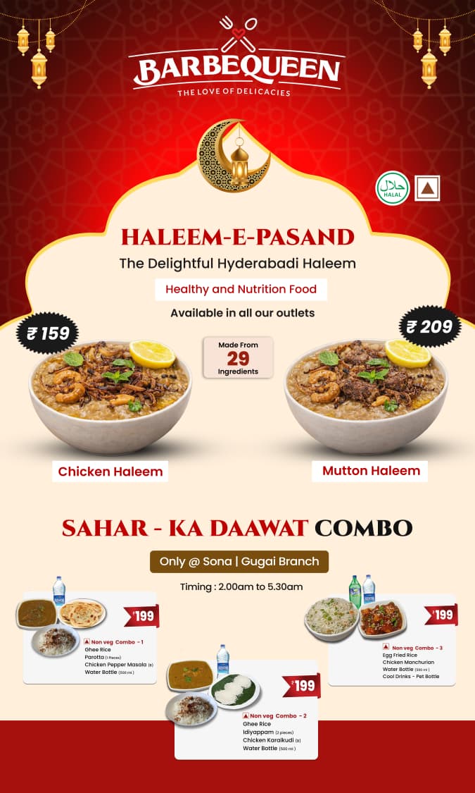 Sahar and iftar combo